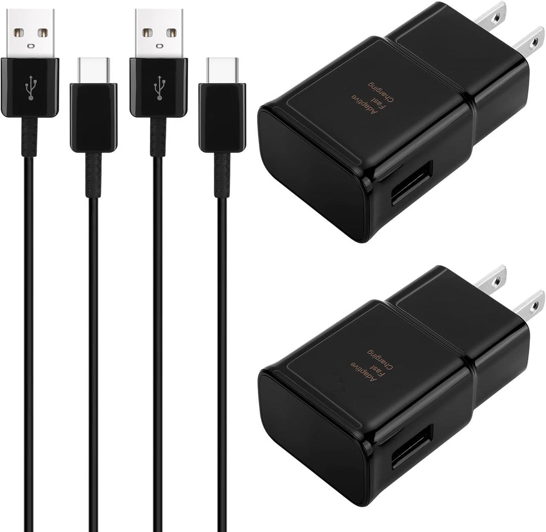Type C Charger Fast Charging,Android Phone Charger Block with USB C Charger Cable 12Ft for Samsung Galaxy S26/S25/S23/S22/S21/S20/S10/S10 Plus/S10E/S9/S8/S21Ultra/S22+/S22 Ultra/Note 8/9/10/20