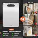 Cutting Board, Stainless Steel Cutting Board for kitchen, Meat,Fruit, Vegetables, S 11.5" * 8"