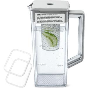 DA97-21261H Water Pitcher Compatible with samsung Refrigerators RF29BB8600QL, RF30BB6600QL, RF30BB660012, etc Refrigerator Water Pitcher, Includes 2 Spare Sealing Rings, Leak-Proof
