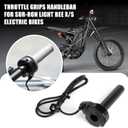Throttle Grips Handlebar for Sur Ron, PSLER 22mm 7/8" Throttle Handle with Rolling Bearing Electric Throttle Handle Accelerator for Sur-Ron Light Bee X/S Segway X160 X260 Handle Grips (Black)