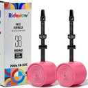 2 Pack Ridenow TPU Tubes 700x18-32C/32-47C with Metal Presta Valve, Removable Valve Core