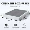 YORMDMO 8 Inch Queen Box Spring, High Profile Queen Size Box Spring Only, Sturdy Metal Frame Mattress Foundation, Easy Assembly, Noise-Free