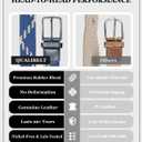 Mens Braided Elastic Stretch Golf Belt  Big and Tall Men Woven Belt, 1.38" Leather-Tipped Adjustable Fit (Waist 44"-50" Stretch, Cobra)