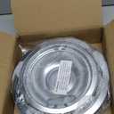 W10196405 W10196406 Electric Stove Burner Drip Pans Kit, 4-Pack (2x 8” and 2x 6”), Compatible for Whirlpool, Kenmore, Maytag Electric Range Burner, Heat-Resistant and Not Prone to Rusting