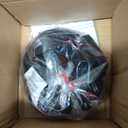 WELTRANS Plug in Industrial 2 Pack Farmhouse Pendant Light, Mini Cage Pendant Lighting in Black Finish with Crystal, Adjustable Length Hanging Light Fixture for Hallway, Bedroom, Living Room, Kitchen