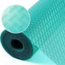 Blue Shelf Liners for Kitchen Cabinets Refrigerator Liners Waterproof & Oil-Proof Kitchen Cupboard Liner Drawer Mats EVA Material Non Adhesive Fridge Liner for Shelves 23.6 x 78.7 Inches (Diagonal Pattern Fridgeblue)