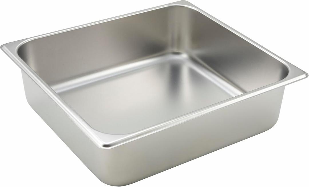 Winco SPTT4 2/3 Size Pan, 4-Inch, Stainless Steel