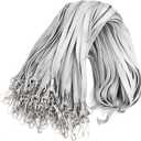 Bird Fiy Lanyard 100 Pack Bulk Badge Lanyards for ID Badges Neck Cruise Name Tag ID Holder (Gray)
