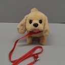 Plush Golden Retriever Toy Puppy Electronic Interactive Dog - Walking, Barking, Tail Wagging, Stretching Companion Animal for Kids Toddlers