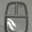 Divided Plates 10.5 Inch for Kids Adults, Portion Control Bariatric Plate, Wheat Straw Plates with 3 Compartments, Unbreakable Reusable Portion Control Plates, BPA Free (Grey Series-4PACK)