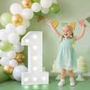 2.3FT Marquee Numbers 1, Light up Numbers for 1st Birthday Decorations Party Anniversary Backdrop