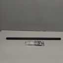 Ivilon Drapery Window Curtain Rod - End Cap Style Design 1 Inch Pole. 48 to 86 Inch Color Black