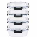 12 Pcs Glass Food Storage Containers Set - Airtight Glass Meal Prep Containers with Lids, Leak-Proof Kitchen Storage for Lunch, Leftovers, and Oven Safe