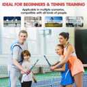 2 x Tennis Power Trainer with Magnetic Resistance, MOOJAY Swing Trainer Sound Feedback for Correct Technique PP Handle, Suitable for Beginners & Pros Training, Fitness, and Professional Use
