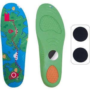 Insoles for Airtag Hidden Holder, Comfortable Shoe Inserts with Secure Tracker Device Case, Suitable for Kids, Adults and Elderly - Ideal for Tracking Shoes and Steps (270-300mm, Green)