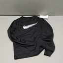 Nike Boys' Dri-FIT Multi Long Sleeve Top (Small, Black/White)