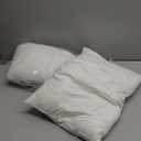 KeaBabies 2-Pack Toddler Pillow 13x18 - Soft Organic Cotton Kids Travel Bed Pillows for Sleeping, School, Nap, Machine Washable, Toddlers 2 to 5, Pillowcase Sold Separately (Soft White)