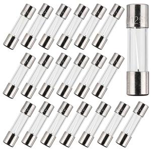 BOJACK F5AL125V 5x20 mm 5 A 125 V fuses 0.2x0.78 Inch 5 amp 125 Volt Fast-Blow Glass Fuses (Pack of 20)