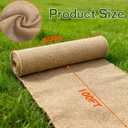 40inx 100ft Burlap Fabric Roll, Burlap Tree Wrap, High Density Jute Fiber, Garden Plants Weed Barrier for Winter Multipurpose
