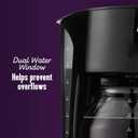 Mr. Coffee Black Coffee Maker, 12 Cups, with Auto Pause and Glass Carafe, Perfect for Home and Office Use
