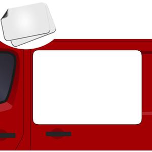 2 Pack Blank Car Door Magnet Sticker, Rounded Corners Magnetic Vehicle Sign, Perfect Magnet for Truck to DIY Advertise Business and Cover Company Logo, Personalized Magnet Decal, 24x36 inch, White