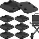1/4" Grill Leveling Shims for Blackstone Griddle, Stackable Rubber Griddle Leveler Pads for Most Grills, Outdoor Cooking Accessories, Camping and RV, Keep Flat Top Grill in Level (8 Pack)