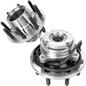 2Pcs 515020 Front Wheel Bearing Hub Assembly Fit for Ford F250 Super Duty / F350 Super Duty 1999 2000 2001 2002 2003 2004, Excursion 2000-2002,4WD Only, w/ABS, 8 Lug