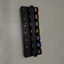 Restree Weekly Pill Organizer 7 Day one time a Day with Reminder, Detachable Travel Pill Case, Large Capacity Medicine Organizer for Vitamins, Supplements & Daily Medications (Black)