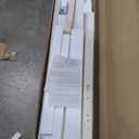 DHP Milton Twin Loft Bed, White, Traditional Small Space Junior Size, Horizontal Paneling, Sturdy Wood Construction