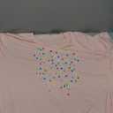 HDLTE Women Plus Size T Shirts Short Sleeve Casual Graphic Tee Tops (4X, Z Pink Bow)