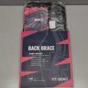 Fit Geno Back Brace for Lower Back Pain Relief: Adjustable Support with Ergonomic Lumbar Pad for Herniated Disc Sciatica and Lumbar Strain - Breathable Design for Men & Women (Medium)