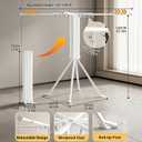 Foldable Tripod Clothes Drying Rack, Portable Laundry Rack for Travel, Large