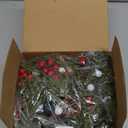 Quntis Christmas Garland with 20 Globe Lights, 2 Pack 5.7FT Artificial Red Berry Garland Christmas Decorations PineCones Bells, Lighted Garland for Mantel Door Fireplace Table Holiday Indoor Outdoor