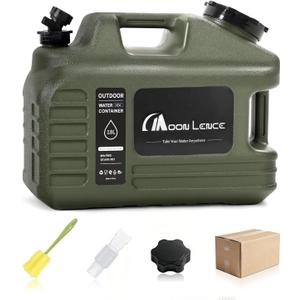 MOON LENCE 5 Gallon Water Container, BPA Free Water Storage Tank with Spigot, Hose and Cleaning Brush, Portable Jug for Camping, Emergency, Outdoor Use