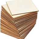 Sustainable Greetings Juvale Wood Squares for Crafts, Unfinished Wooden Cutout Tile (4 in, 36 Pack) - Wood Tiles for Crafts