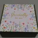 Birthday Gifts for Women, Personalized Mothers Day Gift for Women, Monogrammed Initial Gift for Her Teacher Wife Mom Friend Daughter Sister Girlfriend, Initial Tote Bag & Makeup bag (A)