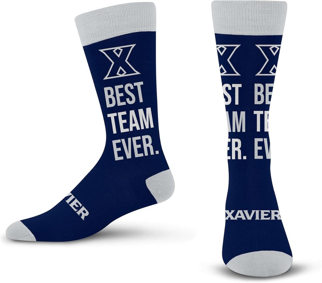 For Bare Feet Best Team Ever Crew Sock NCAA (One Size)