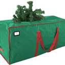 Cosy Family 7.5 ft Christmas Tree Storage Bag - Durable Heavy Duty Extra Large Artificial Xmas Holiday Tree Bag with Reinforced Handles and Dual Zippers Wide Opening - Green