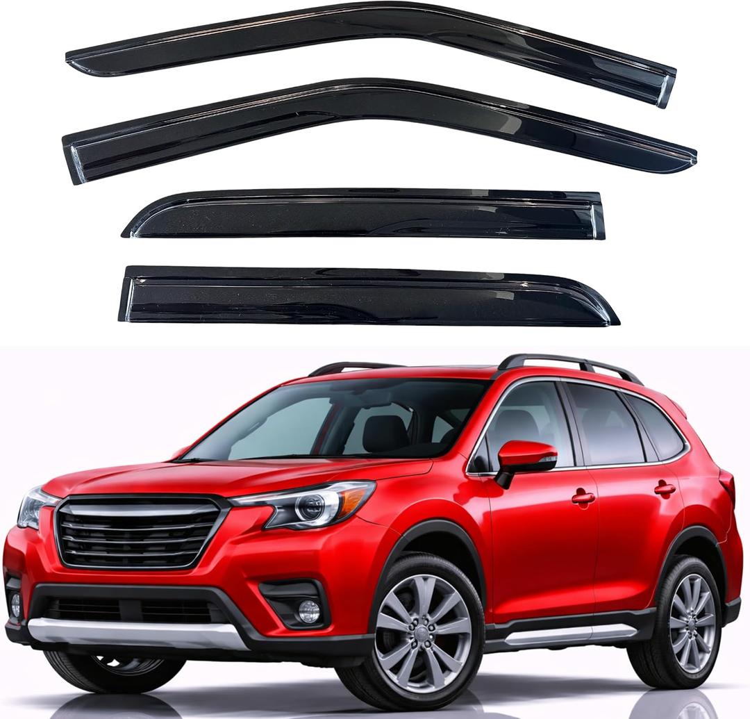 KPY Rain Guards Fit for 2019-2024 Subaru Forester, Out-Channel Window Visors Vent Wind Deflectors 4PC, Car Accessories for 19-24 Forester