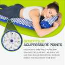 ProsourceFit Acupressure Mat and Pillow Set for Back/Neck Pain Relief and Muscle Relaxation