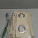 Hiasan Short Blackout Curtains for Bedroom - Thermal Insulated & Energy Saving Window Curtains for Living Room, 2 Drape Panels Sewn with Tiebacks, Beige, 38 x 45 Inch