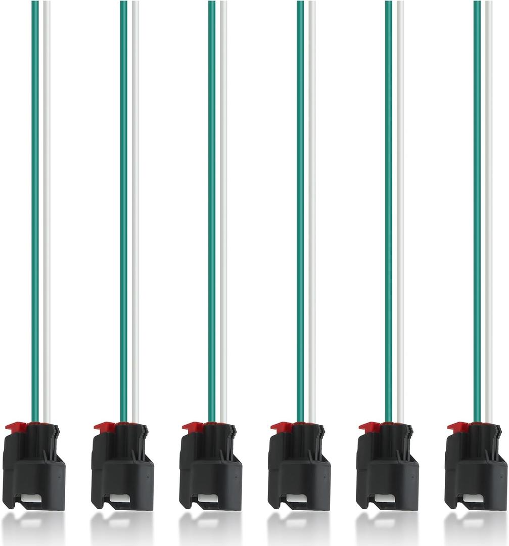 6pcs Fuel Injector Alternator Connector Wiring Fit for Jeep for Dodge for Wrangler JK TJ for Ram 1500 for Chrysler Repair Harness Plug Pigtail