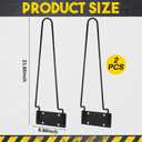 Suzile 2 Pcs Traffic Safety Cone Holder for Truck Heavy Duty Road Parking Cone Trailer Vertical Mount with Installation Screws and Pre Drilled Mounting Plate, Corrosion Resistant, Black
