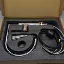 Kitchen Faucet with Pull Down Sprayer, 17 inch Brushed Nickel Antique Single Handle Pull Out Kitchen Sink Faucet with Deck Plate for Classic Modern Ktichen