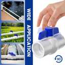 16PCS 3/4" PVC Ball Valve,SCH40 Slip PVC Water Pipe Valve with Easy Turn Blue T-Handle, Shut-Off Ball Valve Socket for Water Project, Swimming Pool, Sewage Pump, Outdoor Plumbing & Irrigation System