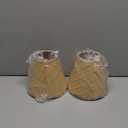 Small Clip-on Chandelier Rattan Lamps Set Shade Scalloped Lampshade 3"top x 6"bottom x 5-1/4"slant Height Empire Lamp Shade Chandelier or Accent Lamp(Woven,Boho,2 Pcs)