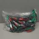 Brizled Red & Green Christmas Lights, 33ft 50 LED Faceted C9 Christmas Lights, Connectable Indoor Outdoor Roof String Light, 120V UL Certified Xmas Tree Light for Xmas Holiday Yard Garden Party