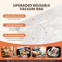 Vacuum Sealer For Food (Compact Vacuum Sealers+30 Reusable Vacuum Bags), Powerful Handheld Vacuum Sealer for 10X Preservation & Fresh