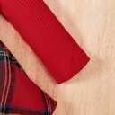 CIYCUIT Baby Girl Outfits Long Sleeve Ruffle Lace Romper Dress Clothes (12-18 Months, Q2 Red)