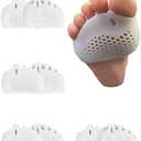 Golbylicc 4 Pairs Metatarsal Gel Pads Toe Spacers Separators to Correct Bunions, Forefoot Pads, Hammertoe Corrector Big Toe Straighteners for Women Men Foot Pain Relief